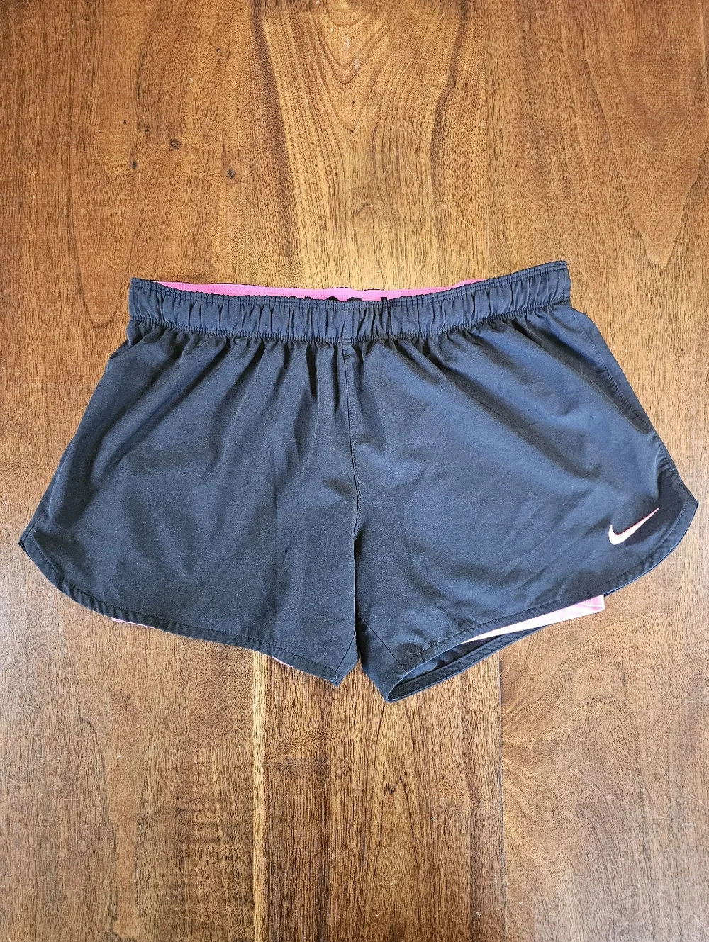 Nikes Women's Shorts Dri-Fit Black And Hot Pink Size Medium